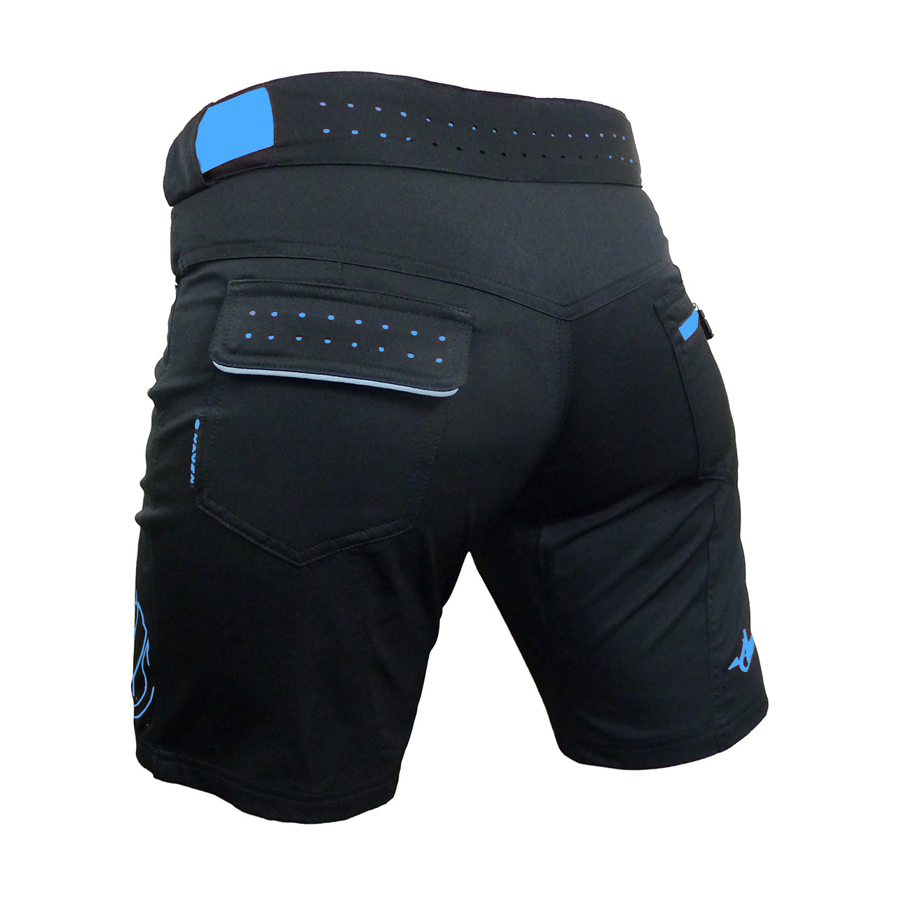 Dámské cyklokraťasy HAVEN AMAZON black/blue, velikost XL